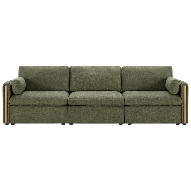 Jonathan Modern Cozy Chenille 3-seat Modular Sofa with Hidden Storage
