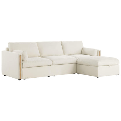 Jonathan Modern Cozy Chenille 4-seat Modular Sofa with Hidden Storage