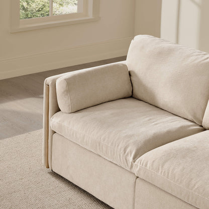 Jonathan Modern Cozy Chenille 3-seat Modular Sofa with Hidden Storage