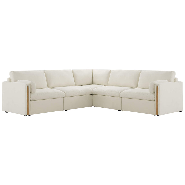 Jonathan Modern Cozy Chenille 5-seat Modular Sofa with Hidden Storage