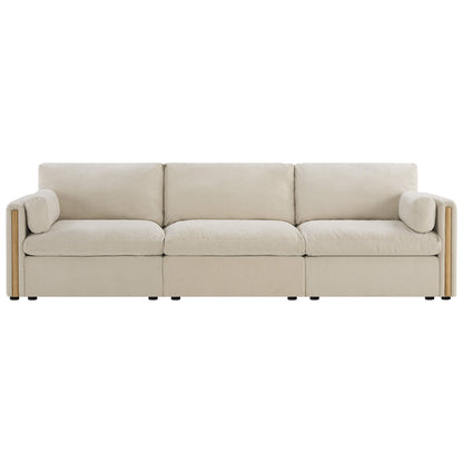 Jonathan Modern Cozy Chenille 3-seat Modular Sofa with Hidden Storage