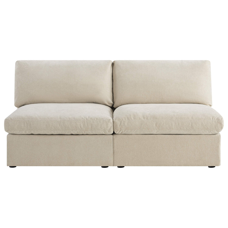 Jonathan Modern Cozy Chenille Sofa Armless Chair