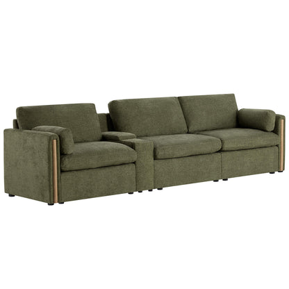 Jonathan Modern Cozy Chenille 3-seat Modular Sofa with Hidden Storage