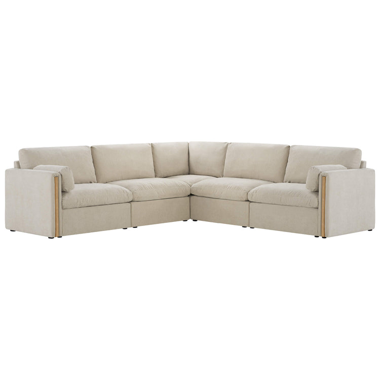 Jonathan Modern Cozy Chenille 5-seat Modular Sofa with Hidden Storage