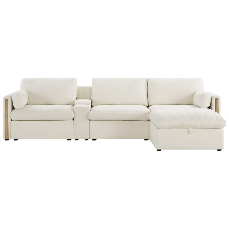 Jonathan Modern Cozy Chenille 4-seat Modular Sofa with Hidden Storage