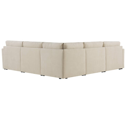 Jonathan Modern Cozy Chenille 6-seat Modular Sofa with Hidden Storage