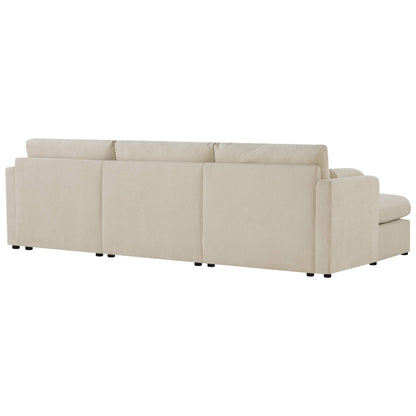 Jonathan Modern Cozy Chenille 3-seat Modular Sofa with Hidden Storage