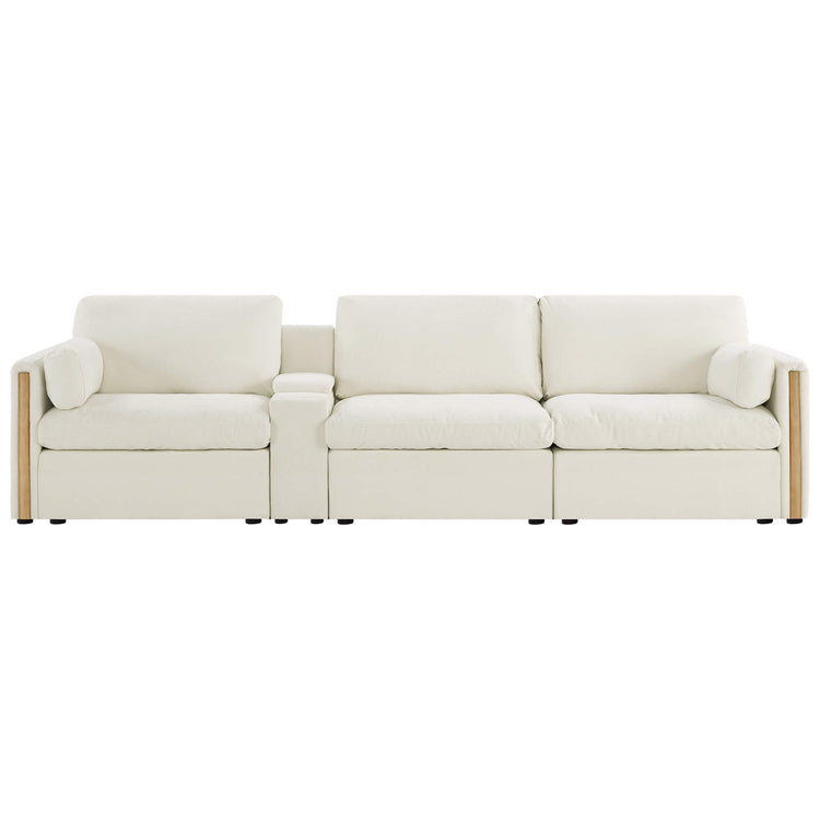 Jonathan Modern Cozy Chenille 3-seat Modular Sofa with Hidden Storage