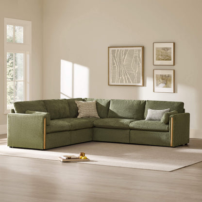 Jonathan Modern Cozy Chenille 5-seat Modular Sofa with Hidden Storage