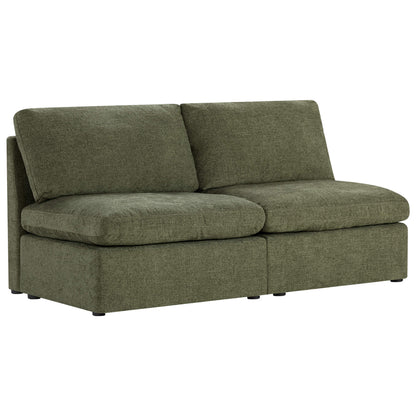 Jonathan Modern Cozy Chenille Sofa Armless Chair