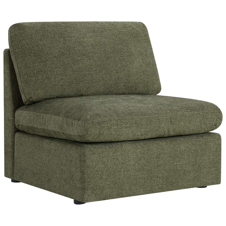 Jonathan Modern Cozy Chenille Sofa Armless Chair