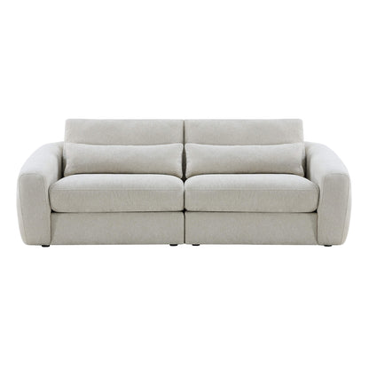 Joyce Modern Curved Plush 2-Seater Sofa