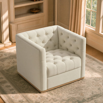 Jules Modern Tufted Swivel Accent Chair