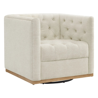 Jules Modern Tufted Swivel Accent Chair