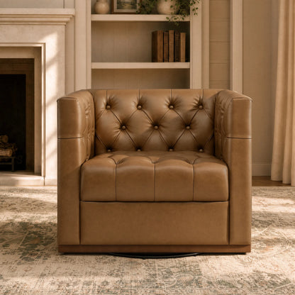 Jules Modern Tufted Swivel Accent Chair
