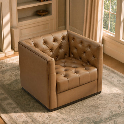 Jules Modern Tufted Swivel Accent Chair
