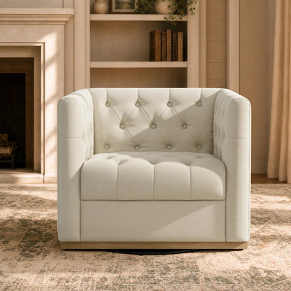 Jules Modern Tufted Swivel Accent Chair