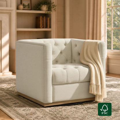 Jules Modern Tufted Swivel Accent Chair