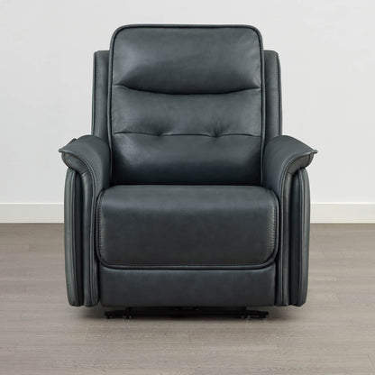 Katia Genuine Leather Zero Gravity Power Recliner with Power Headrest