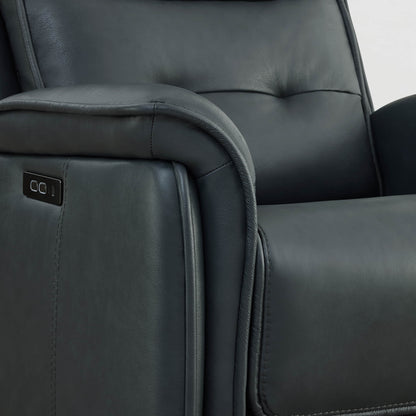 Katia Genuine Leather Zero Gravity Power Recliner with Power Headrest