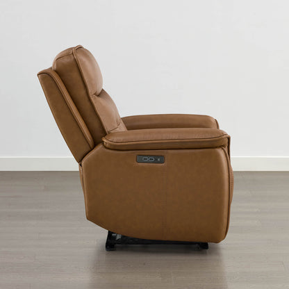 Katia Genuine Leather Zero Gravity Power Recliner with Power Headrest