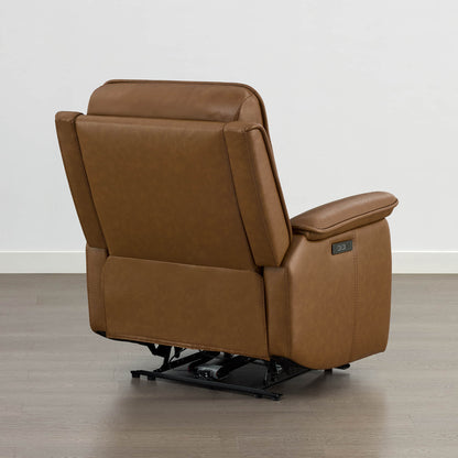 Katia Genuine Leather Zero Gravity Power Recliner with Power Headrest