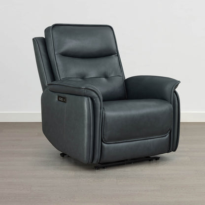 Katia Genuine Leather Zero Gravity Power Recliner with Power Headrest