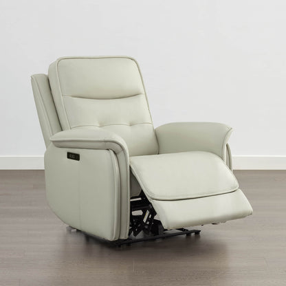 Katia Genuine Leather Zero Gravity Power Recliner with Power Headrest