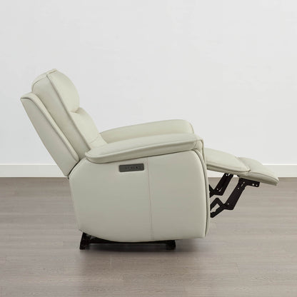 Katia Genuine Leather Zero Gravity Power Recliner with Power Headrest