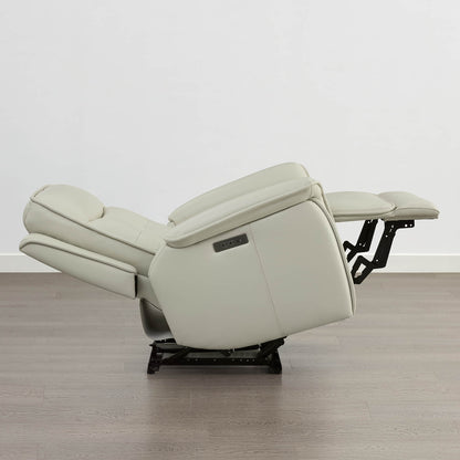 Katia Genuine Leather Zero Gravity Power Recliner with Power Headrest