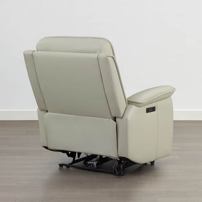 Katia Genuine Leather Zero Gravity Power Recliner with Power Headrest