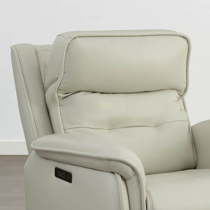 Katia Genuine Leather Zero Gravity Power Recliner with Power Headrest