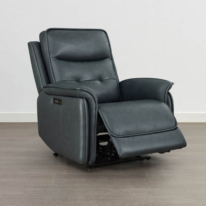 Katia Genuine Leather Zero Gravity Power Recliner with Power Headrest