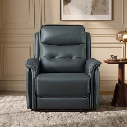 Katia Genuine Leather Zero Gravity Power Recliner with Power Headrest