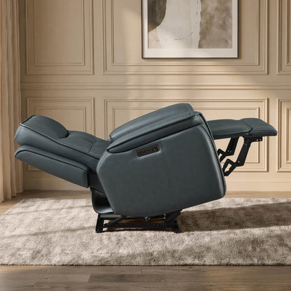 Katia Genuine Leather Zero Gravity Power Recliner with Power Headrest