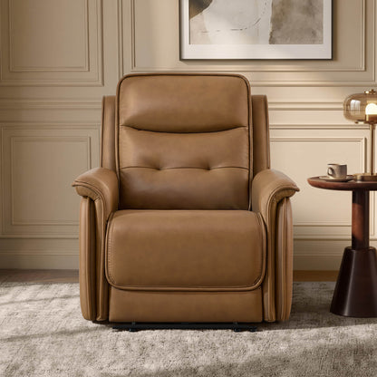 Katia Genuine Leather Zero Gravity Power Recliner with Power Headrest