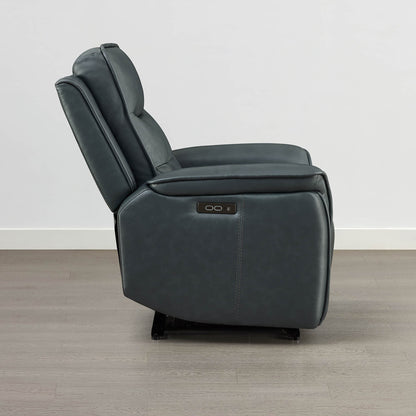 Katia Genuine Leather Zero Gravity Power Recliner with Power Headrest