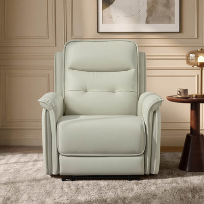 Katia Genuine Leather Zero Gravity Power Recliner with Power Headrest