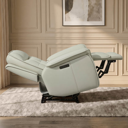 Katia Genuine Leather Zero Gravity Power Recliner with Power Headrest