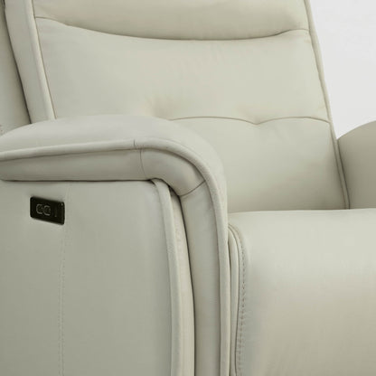Katia Genuine Leather Zero Gravity Power Recliner with Power Headrest