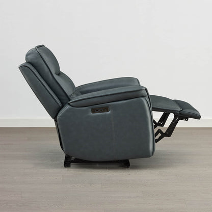 Katia Genuine Leather Zero Gravity Power Recliner with Power Headrest