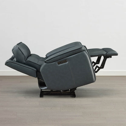 Katia Genuine Leather Zero Gravity Power Recliner with Power Headrest