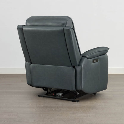 Katia Genuine Leather Zero Gravity Power Recliner with Power Headrest