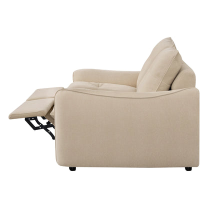Lana Performance Fabric Deep Seat Tufted 2-Seater Reclining Sofa