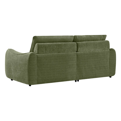 Lana Performance Fabric Deep Seat Tufted 2-Seater Reclining Sofa
