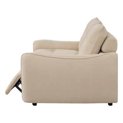 Lana Performance Fabric Deep Seat Tufted 2-Seater Reclining Sofa