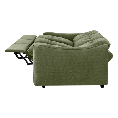 Lana Performance Fabric Deep Seat Tufted 3-Seater Reclining Sofa