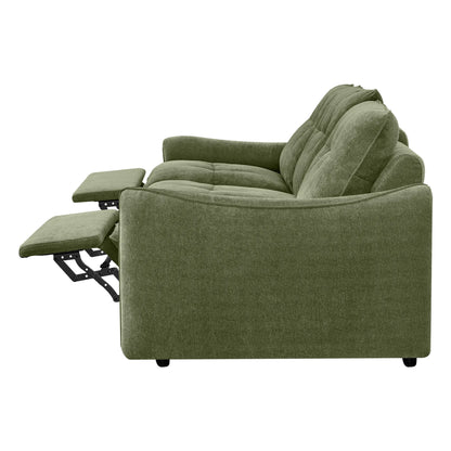 Lana Performance Fabric Deep Seat Tufted 3-Seater Reclining Sofa