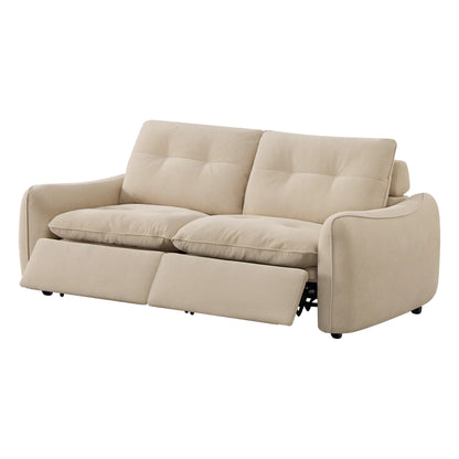 Lana Performance Fabric Deep Seat Tufted 2-Seater Reclining Sofa
