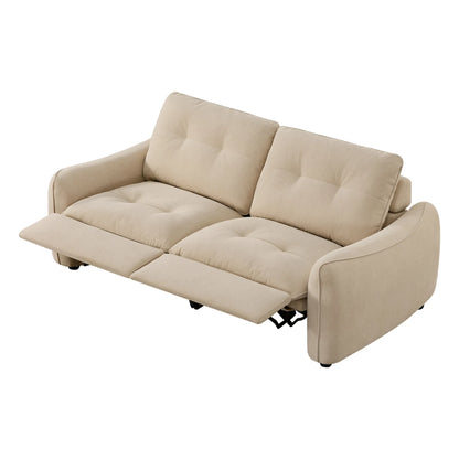 Lana Performance Fabric Deep Seat Tufted 2-Seater Reclining Sofa